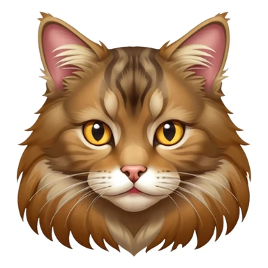 main coon with a spot on the lip sticker