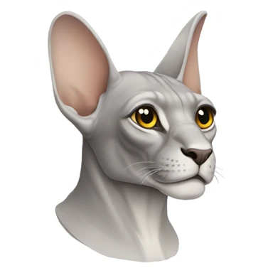 grey sphinx sticker