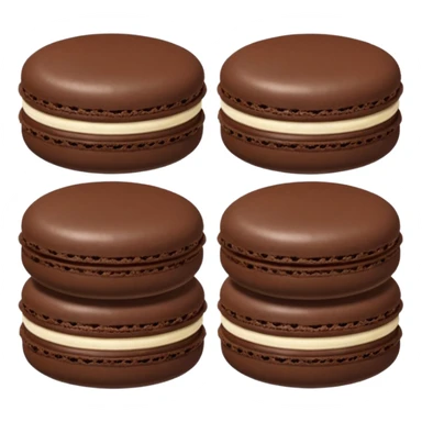 Macaron au chocolat sticker