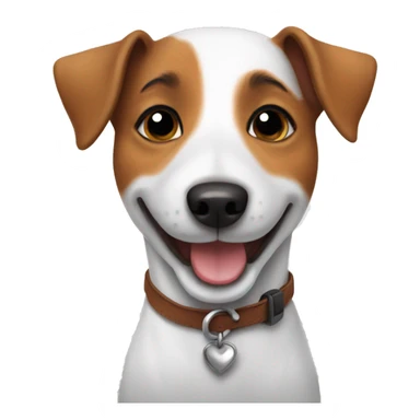 Smiling jack russell sticker