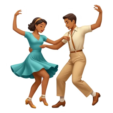 Swing out movement in Lindy hop sticker