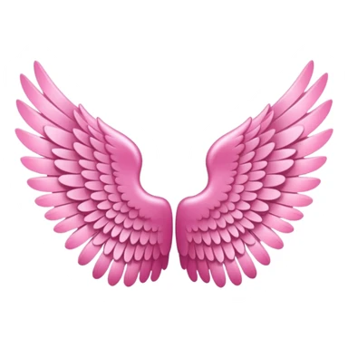 pink angel wings sticker