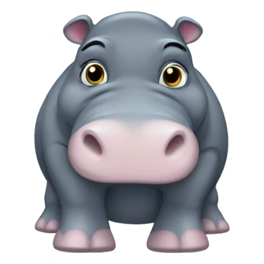 A hipopotamus called esmeralda sticker