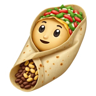 Bean burrito sticker