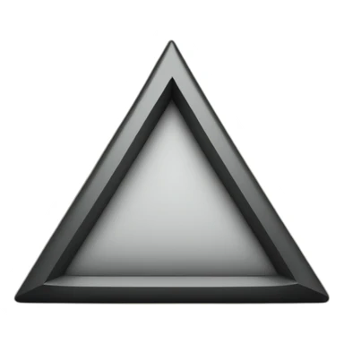 3D black triangle sticker