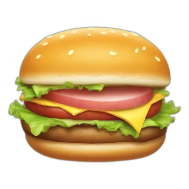 kirby-wide-open-mouth-sucking-in-burger sticker
