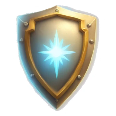 heartshaped shield of light sticker