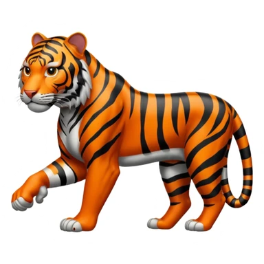 Black coloured tiger sticker