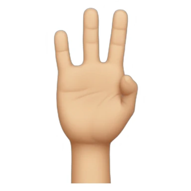 Hand 2 fingers sticker