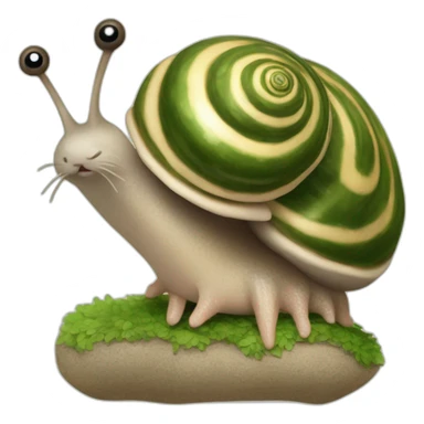 Escargot sur loutre sticker