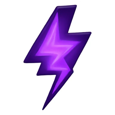 dark violet lightning sticker