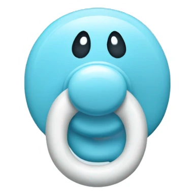 Light blue pacifier  sticker