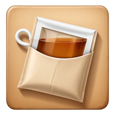 real tea bag  sticker