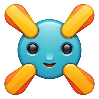 simplified emoji of a quad sticker