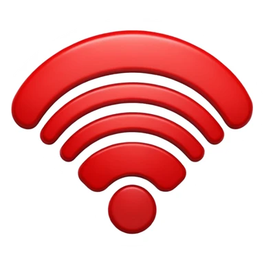 Red wifi señal sticker