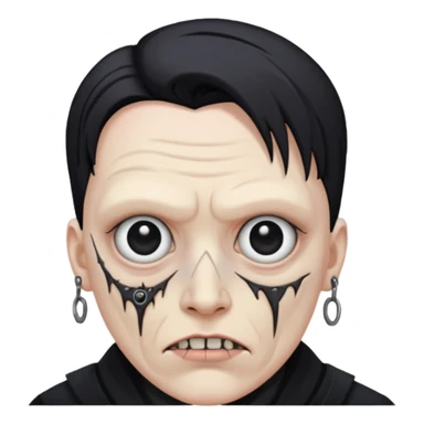 Cenobite with camera replacing eye sticker