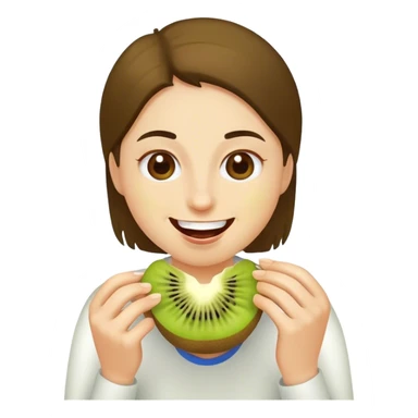 eating kiwi sticker