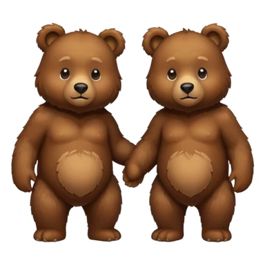 2 Bears , Clone. sticker