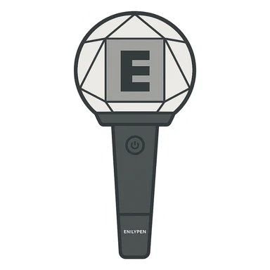 flat design style Enhypen lightstick sticker