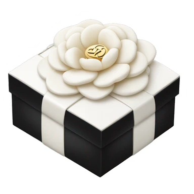 Chanel gift box with white camellia  sticker