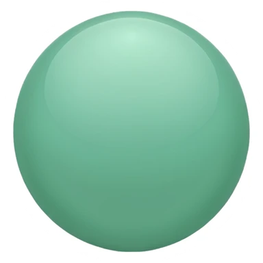 mint-green sphere sticker