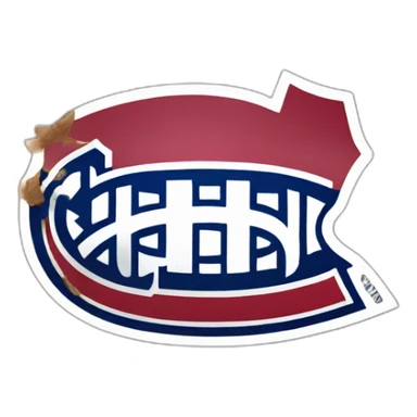 Canadiens Montréal Logo Realistic sticker