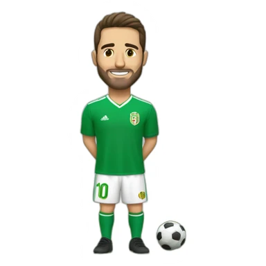 Iñaki cancha de futbol con fichitas para las posiciones sticker