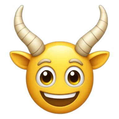 smiling face with horns sticker