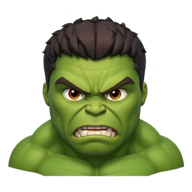 Hulk with full body empji style sticker