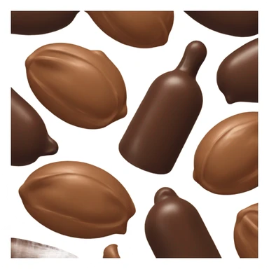 chocolate and vanilla quenelle sticker
