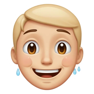 smiling crying  sticker