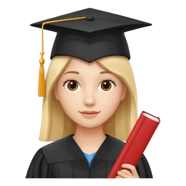 hat and degree sticker