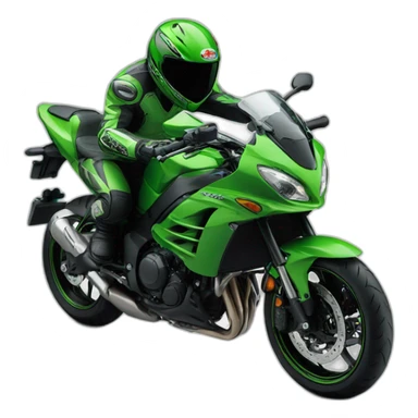 Moto kawasaki sticker