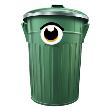 oscar the grouch inside metal trash can sticker
