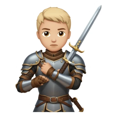 forgive by placing a sword on enemies shoulder sticker