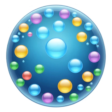 many bubbles sticker