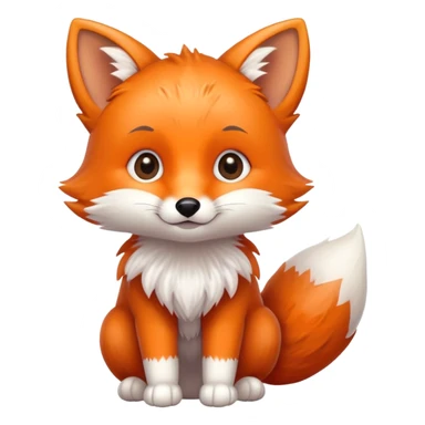 cute baby fox sticker