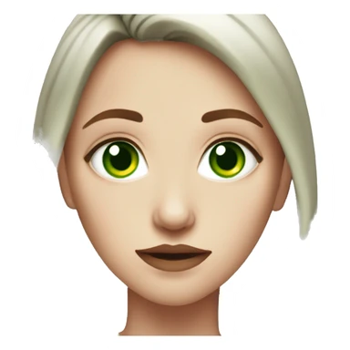 female Gotthic Redhear With Green Eyes sticker