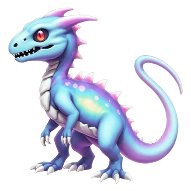 Nebulae Salandit-Cubone-Duskull-Noibat-Fakémon-hybrid-creature (full body)  sticker