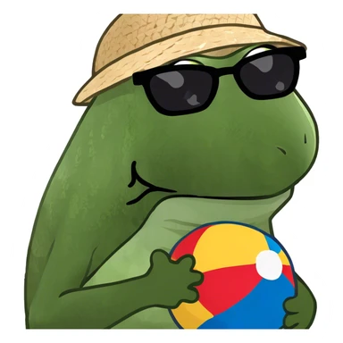 going to the beach sticker