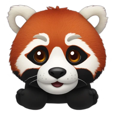 stuffed animal red panda sticker
