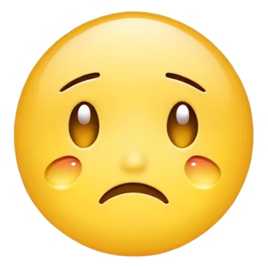 Sad crying yellow emoji sticker