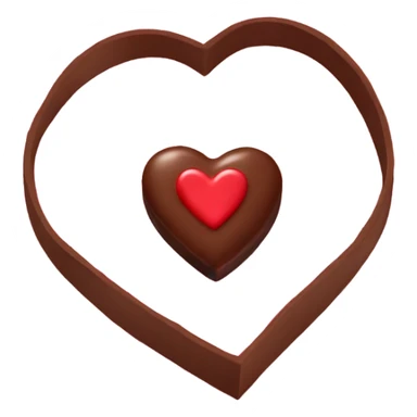 heart box chocolate sticker