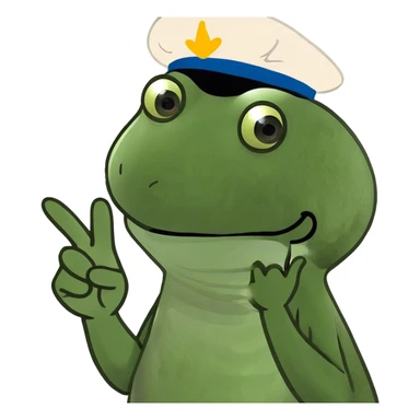 Finger pointing to palm  sticker