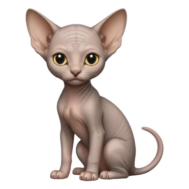 a sphinx sitting kitten  sticker