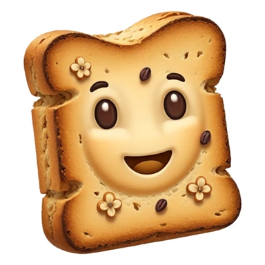 raisin rusk without a face  sticker