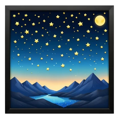 Showing now it's night. sticker