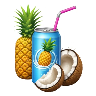 energy drink coconut and pinaple sticker