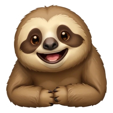 Perezoso que se esté riendo sticker