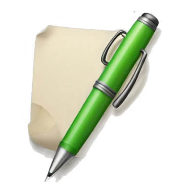 empty file with pen sticker